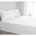 Algodon 300TC Cotton Fitted Sheet Combo Set, Queen, White