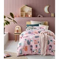 Happy Kids Miaow "Glow In The Dark" Quilt Cover Set, Single