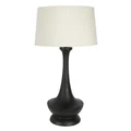 Peninsula Wooden Base Table Lamp, Black