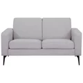 Layla Fabric Sofa, 2 Seater, Light Grey