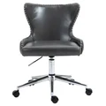 Anemoi PU Leather Gas Lift Office Chair, Grey