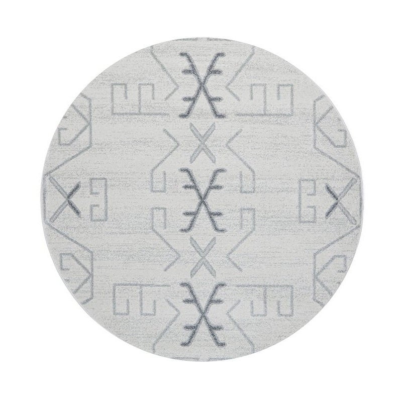 Paradise Cala Modern Round Rug, 200cm, Grey