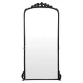 Belle Vie Baroque Iron Frame Wall Mirror, 190cm, Aged Black