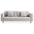 Ericca Fabric Sofa, 3 Seater, Quartz