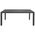 Icarus Aluminium Outdoor Dining Table, 180cm, Charcoal
