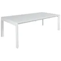 Icarus Aluminium Outdoor Extensible Dining Table, 230-345cm, White