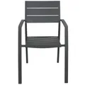 Ballebro Aluminium Outdoor Dining Chair, Gunmetal