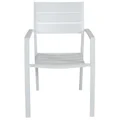 Ballebro Aluminium Outdoor Dining Chair, White