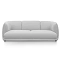 Elza Fabric Sofa, 3 Seater, Light Grey