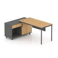 Olino Office Desk with Left Return, 175cm