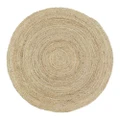 Anglo Jute Round Rug, 120cm, Natural