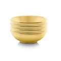 VTWonen Michallon Porcelain Tea Tip / Sauce Bowl, Set of 4, Gold