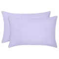 Vintage Design Homeware French Linen Standard Pillowcase, Pack of 2, Lilac