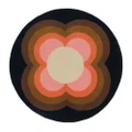 Orla Kiely Sunflower Hand Tufted Designer Round Wool Rug, 150cm, Pink