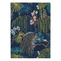 Sanderson Rain Forest Tropical Night Hand Tufted Designer Wool Rug, 200x140cm
