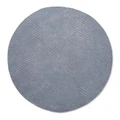 Wedgwood Folia Hand Tufted Designer Round Wool Rug, 200cm, Cool Grey