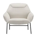 Mii Fabric Occasional Lounge Armchair, Pearl White