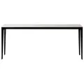 BKC Innovation S Commercial Grade Indoor / Outdoor Minimalist Console Table, 180cm, White / Black