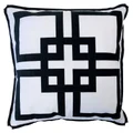 Kirribilli Velvet & Cotton Scatter Cushion Cover, Black