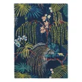 Sanderson Rain Forest Tropical Night Hand Tufted Designer Wool Rug, 280x200cm