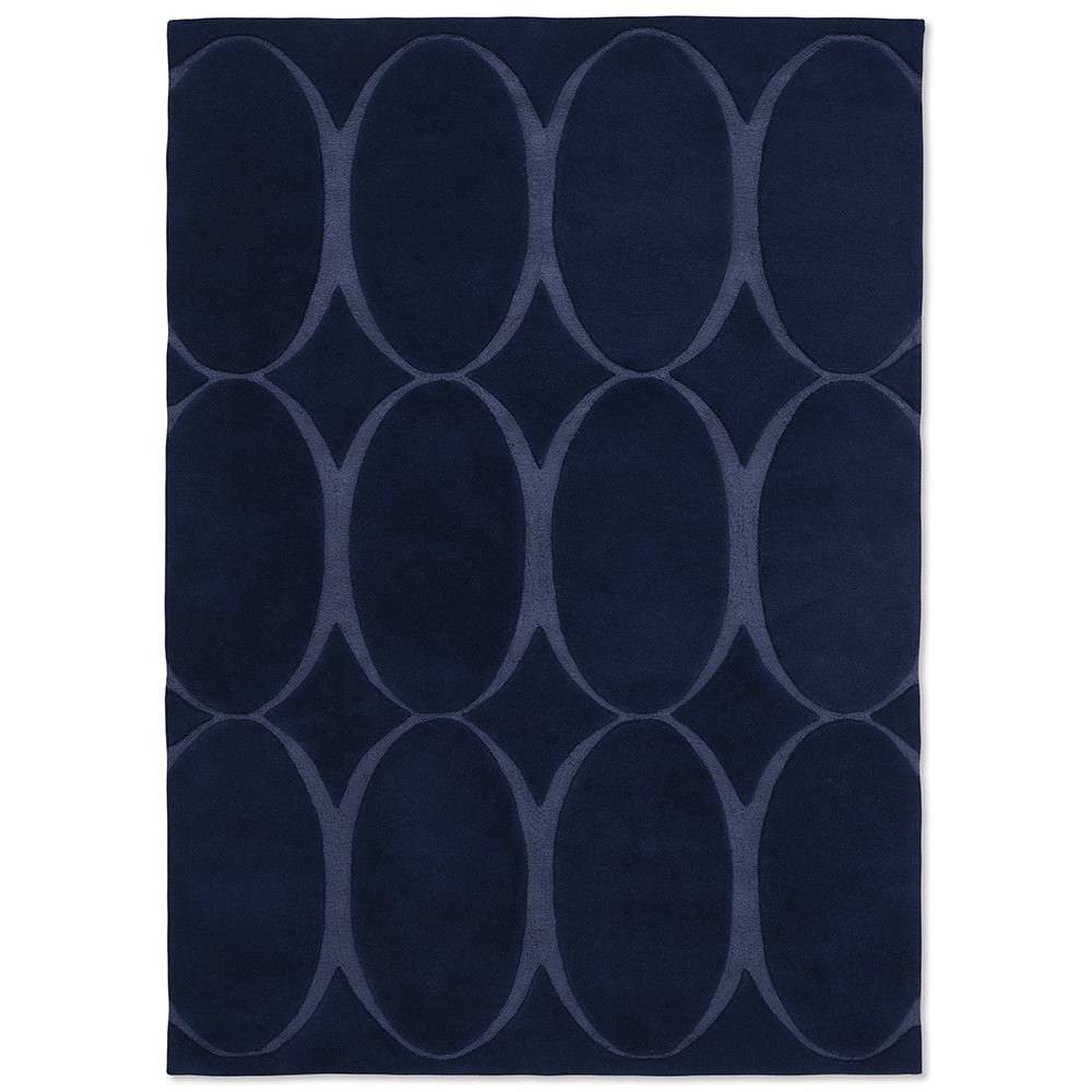 Wedgwood Renaissance Hand Tufted Designer Wool Rug, 240x170cm, Blue