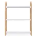 Umbra Bellwood Wooden Display Shelf, Small, White / Natural