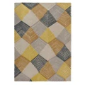 Harlequin Rhythym Saffron Hand Tufted Designer Wool Rug, 200x140cm