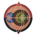 Ted Baker Zodiac Sagittarius Hand Tufted Designer Round Wool Rug, 100cm