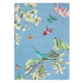 Wedgwood Hummingbird Hand Tufted Designer Wool Rug, 180x120cm, Blue