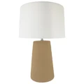 Kima Ceramic Base Table Lamp, Tan