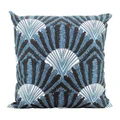 Fantail Outdoor Scatter Cushion, Blue