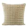 Rorbuer Waffle Plush Scatter Cushion, Beige