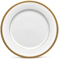 Noritake Charlotta Gold Microwave Safe Fine Porcelain Dinner Plate