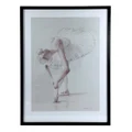 "Literary Sketch of Ballerina" Framed Wall Art Print, No.2, 83cm