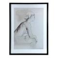 "Literary Sketch of Ballerina" Framed Wall Art Print, No.3, 83cm