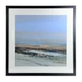 "Wave Shadow" Framed Abstract Wall Art Print, No.1, 80cm