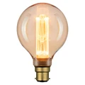 Mercator G95 Decorative LED Filament Bulb, B22, 4W, 1800K, Amber