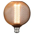 Mercator Metal Mesh Sphere Decorative LED Filament Bulb, B22, 4W, 1800K, Black