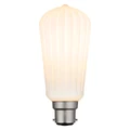 Mercator ST60 Fluted LED Bulb, B22, 4W, 3000K, Opal
