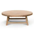 Asahi Elm Timber Round Coffee Table, 100cm