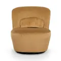 Myola Velvet Fabric Swivel Lounge Chair, Mustard