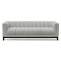 Mysen Boucle Fabric Sofa, 3 Seater, Light Grey