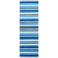 Xylo Handwoven Designer Wool Runner Rug, 80x300cm, Blue