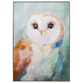 "Owl For Now" Framed Canvas Wall Art Painting, 103cm