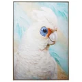"Blue-eyed Cockatoo" Framed Canvas Wall Art Painting, 103cm