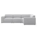 Bailey Fabric Corner Sofa, 4 Seater, Cloud Grey