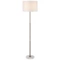 Placin Iron & Marble Base Adjustable Floor Lamp, Bronze / White