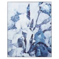 "Snowy Blue" Framed Canvas Wall Art, 100cm