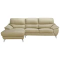 Dylan Leather Corner Sofa, 2 Seater with LHF Chaise