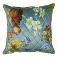 Beddinghouse Van Gogh Carre Fleuri Velvet Scatter Cushion, Teal